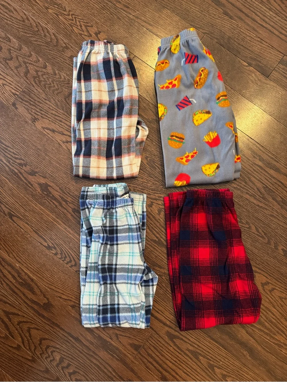 PJ Place Kids Gray Fast Food Fleece Pajama Pants | Size M (7/8)